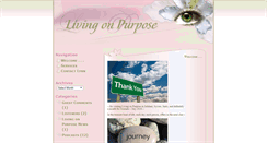 Desktop Screenshot of livingonpurposelynn.com